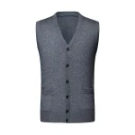 Men's Sweater Vest Wool Sweater Cardigan Knit Knitted Braided Solid Color Deep V Basic Soft Daily Weekend Clothing Apparel Winter Fall Green Wine M L XL