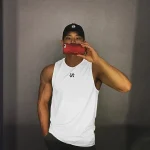 Men's Vest Top Tank Graphic Tee Solid / Plain Color Round Hot Stamping Running Gym Sleeveless Print Clothing Apparel Gymnatics